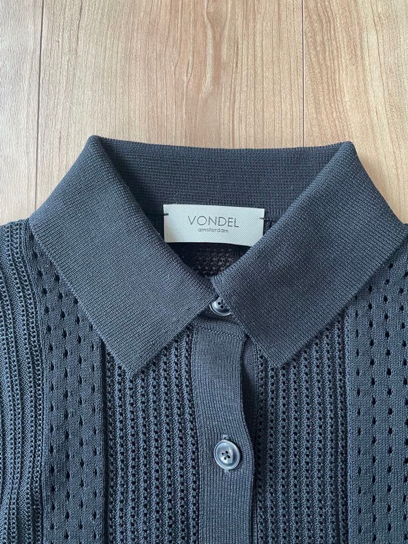 本日タイムSALE✨VONDEL（フォンデル）鍵編みポロニット