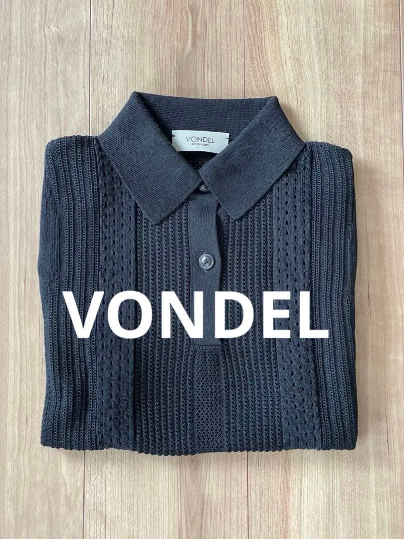本日タイムSALE✨VONDEL（フォンデル）鍵編みポロニット