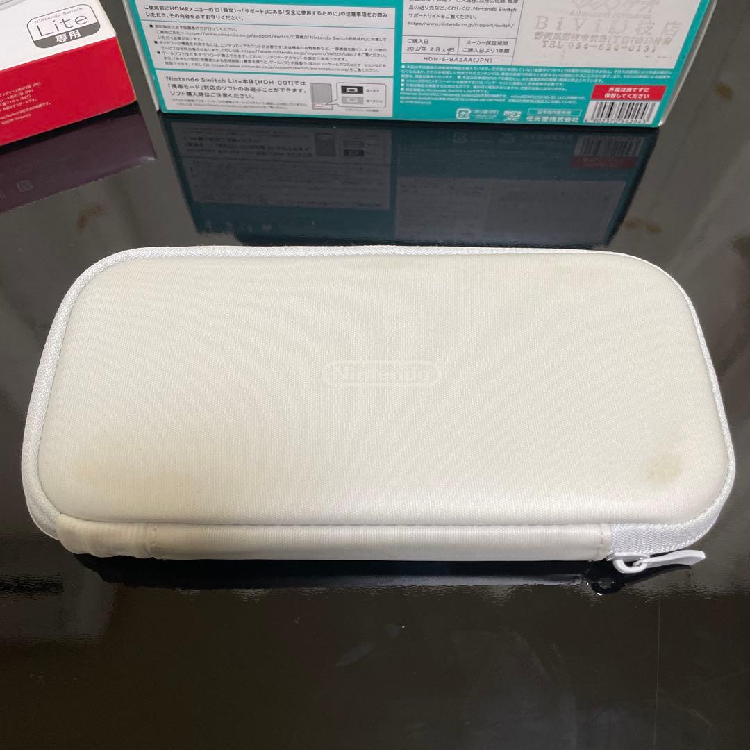 ニンテンドースイッチ lite ターコイズ 箱+SDカード+充電器+ケース付き