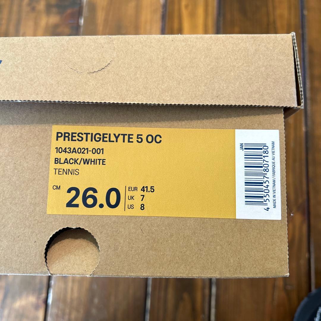 アシックス　ユニテニスシューズ　オムニクレー　プレステージライト5OC