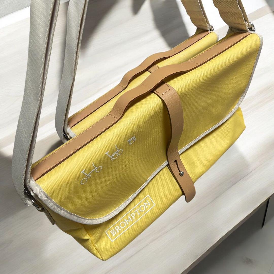美品　BROMPTON 「ブロンプトン」 フロントバッグ　イエロー