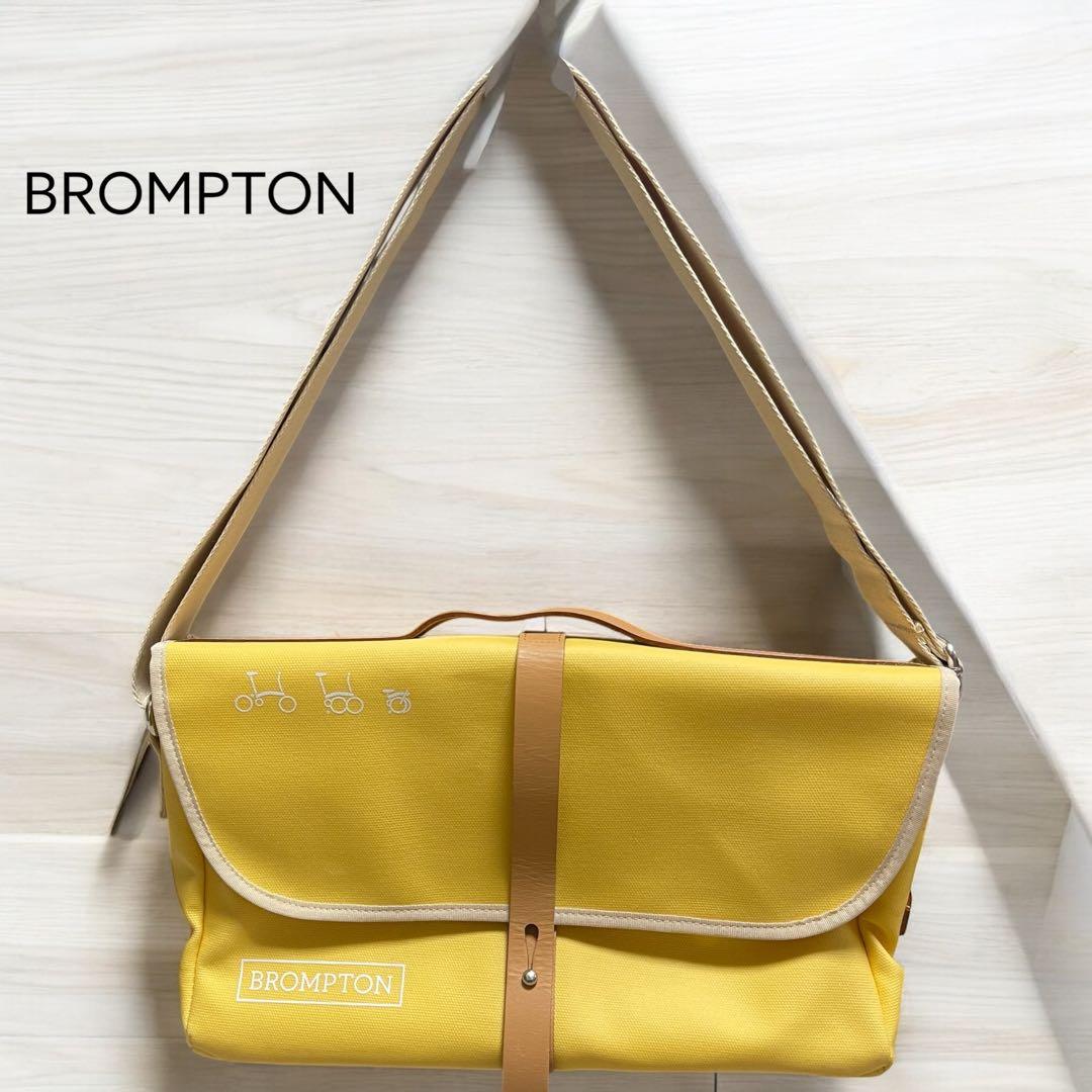 美品　BROMPTON 「ブロンプトン」 フロントバッグ　イエロー