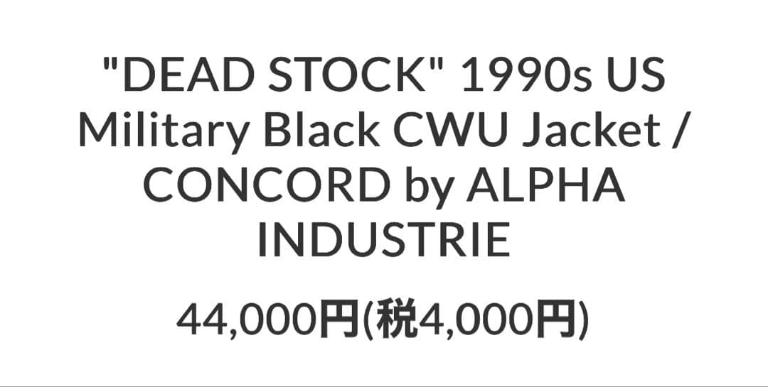 bookend様 90s US Military Black CWU45