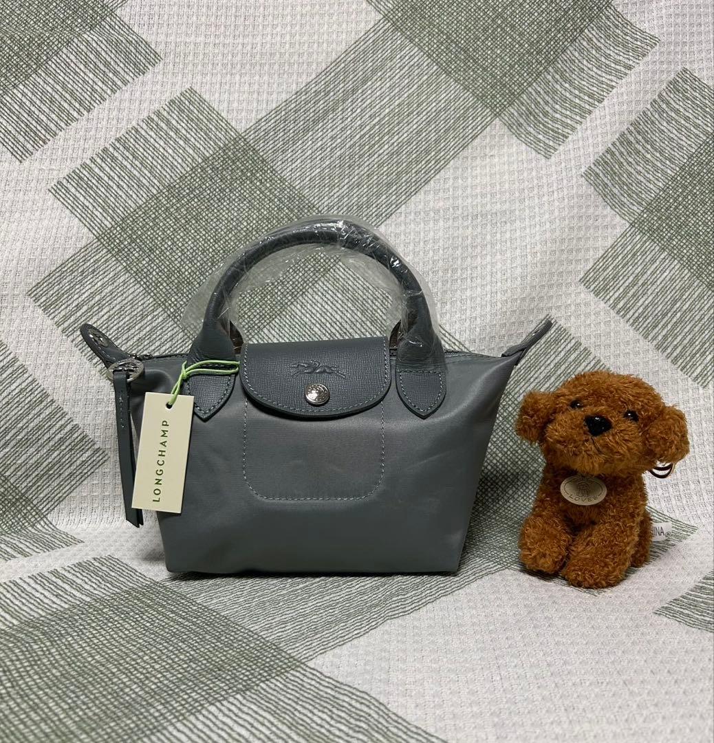 《LONGCHAMP》プリアージュ トップハンドバッグ　XS/グレー