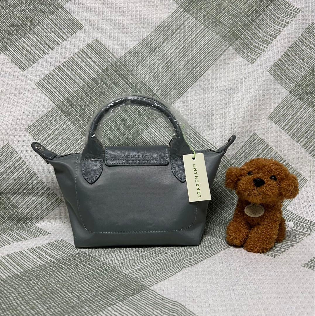 《LONGCHAMP》プリアージュ トップハンドバッグ　XS/グレー