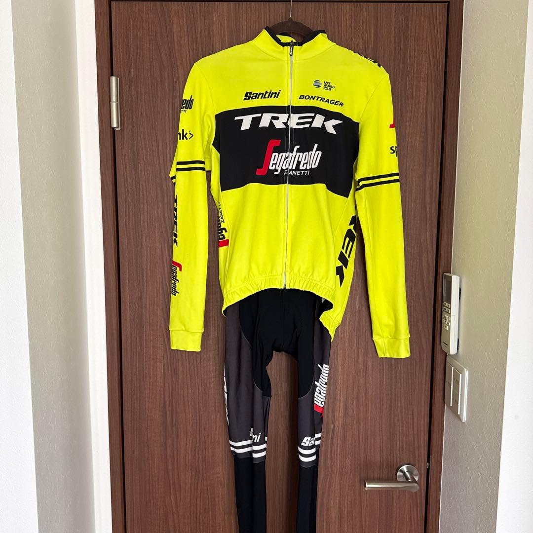 TREK サイクルジャージ S イエロー　ビブタイツ　Ｍ