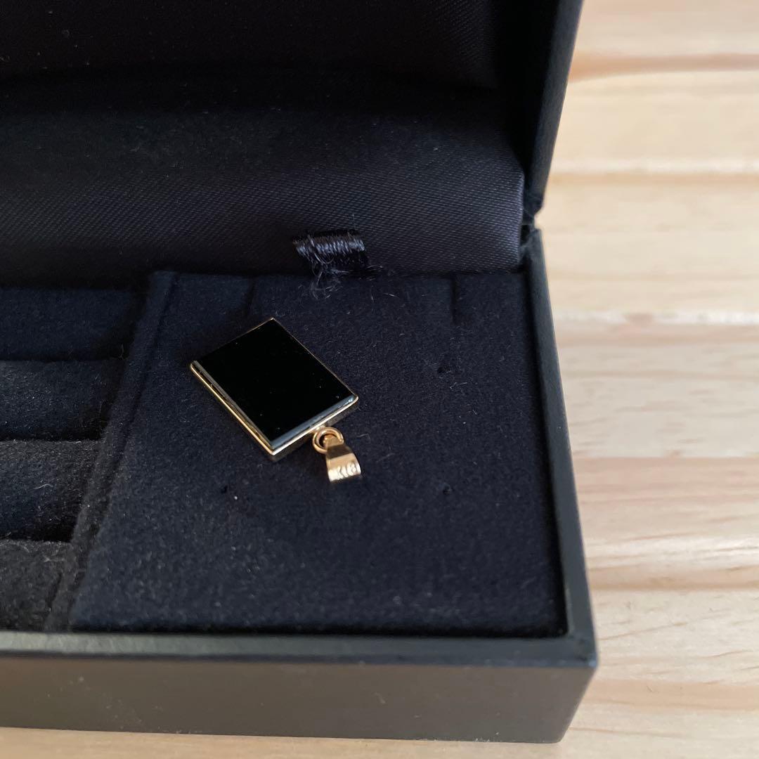 オパール 長方形チャーム k18YG ネックレストップ