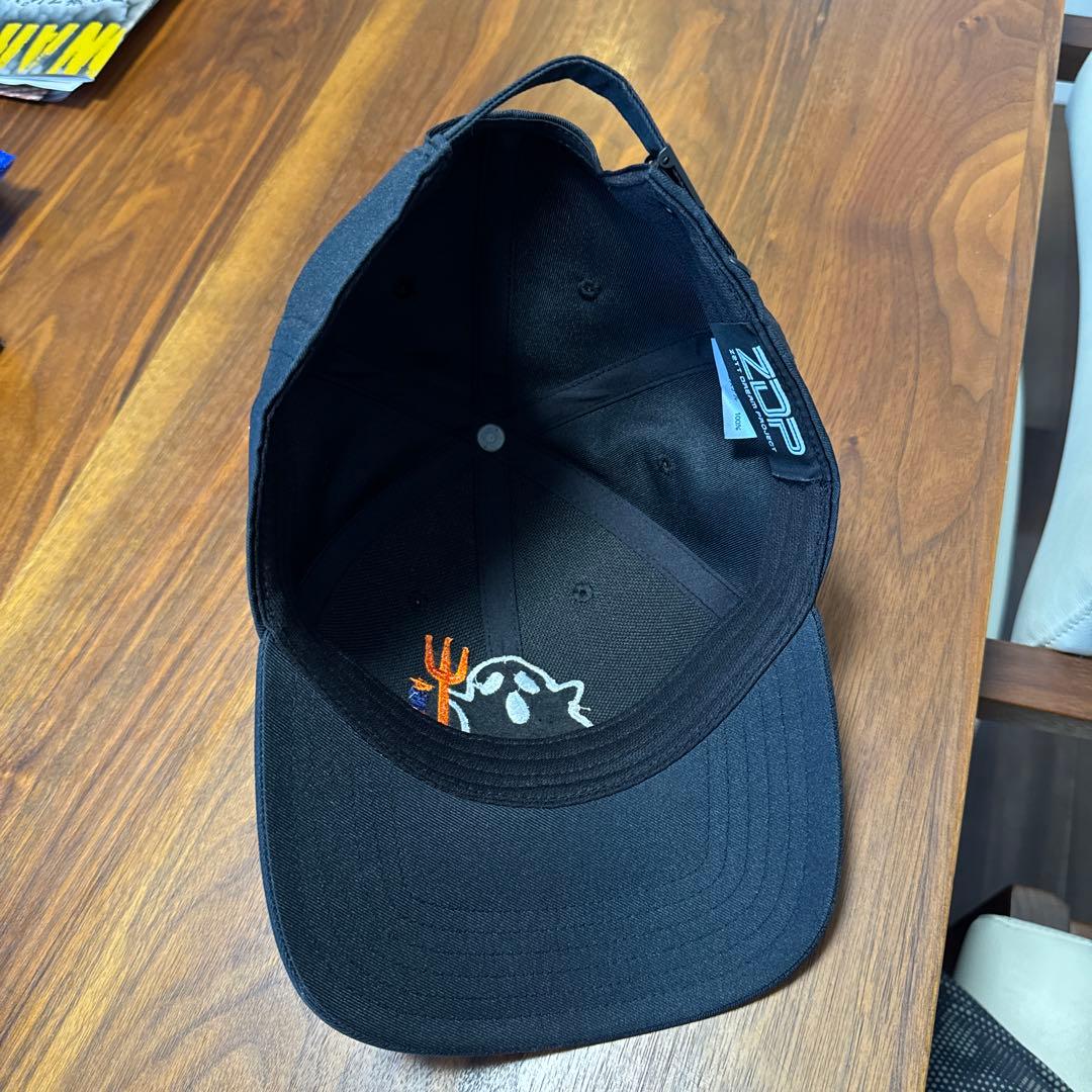 ZETT ゴーストフォーク　キャップ　ブラック