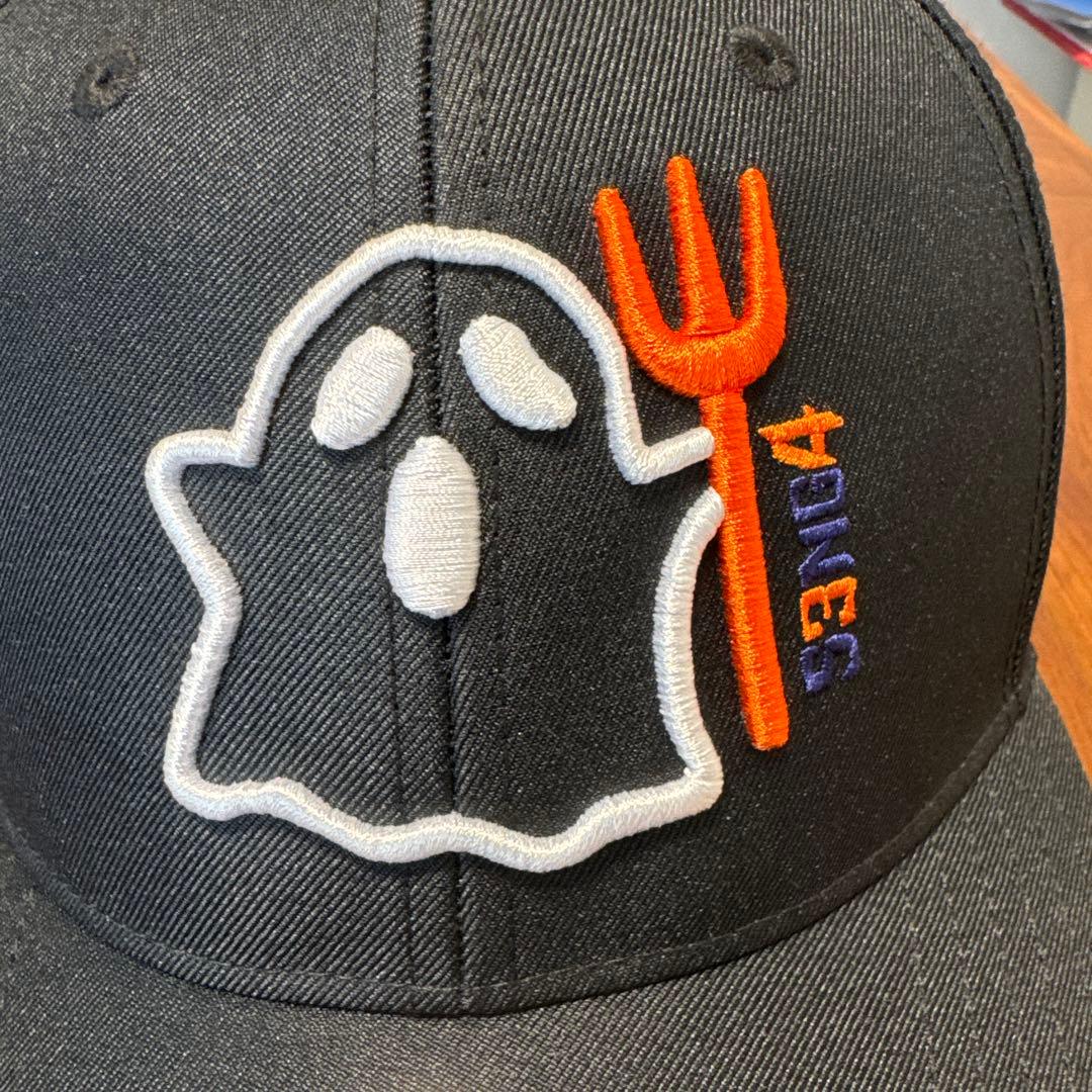 ZETT ゴーストフォーク　キャップ　ブラック