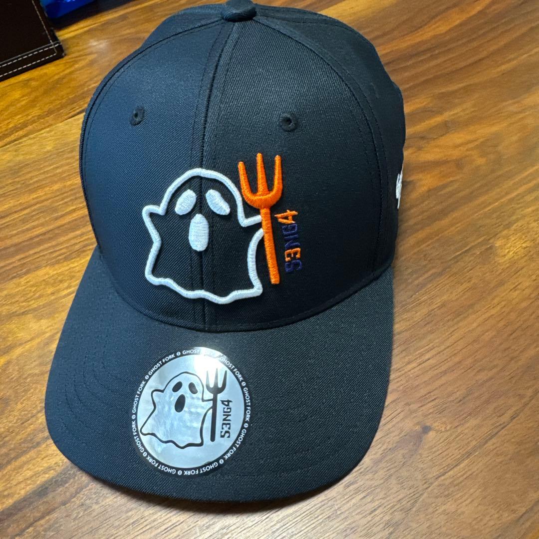 ZETT ゴーストフォーク　キャップ　ブラック