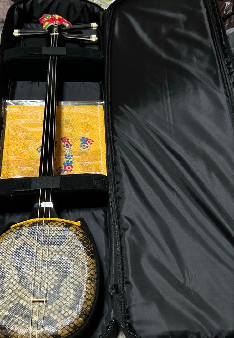 沖縄三線 人工皮 初心者向け 専用ソフトケース付き