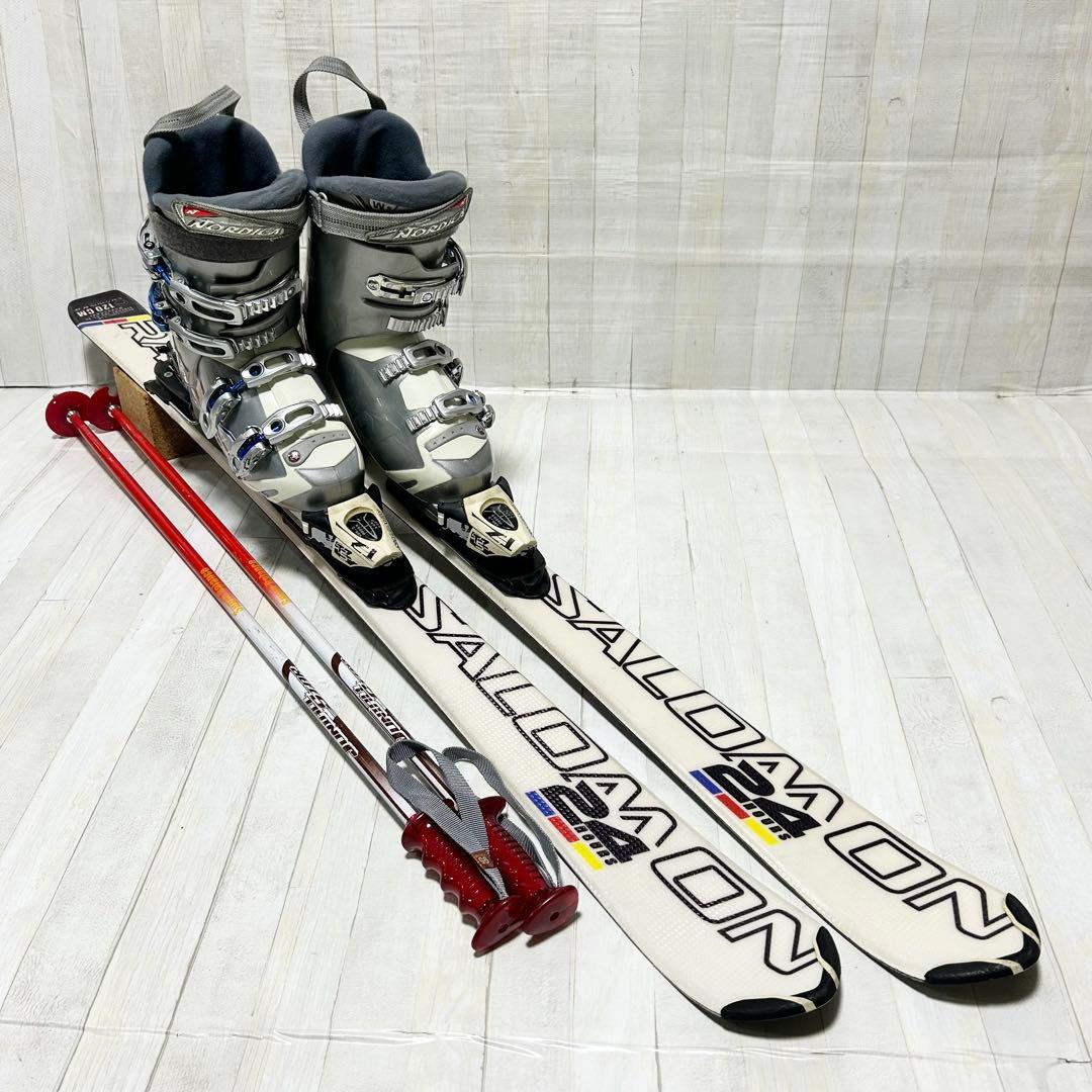 サロモン 24アワーズ 120㎝、ノルディカ GS EASY 8 23.5㎝