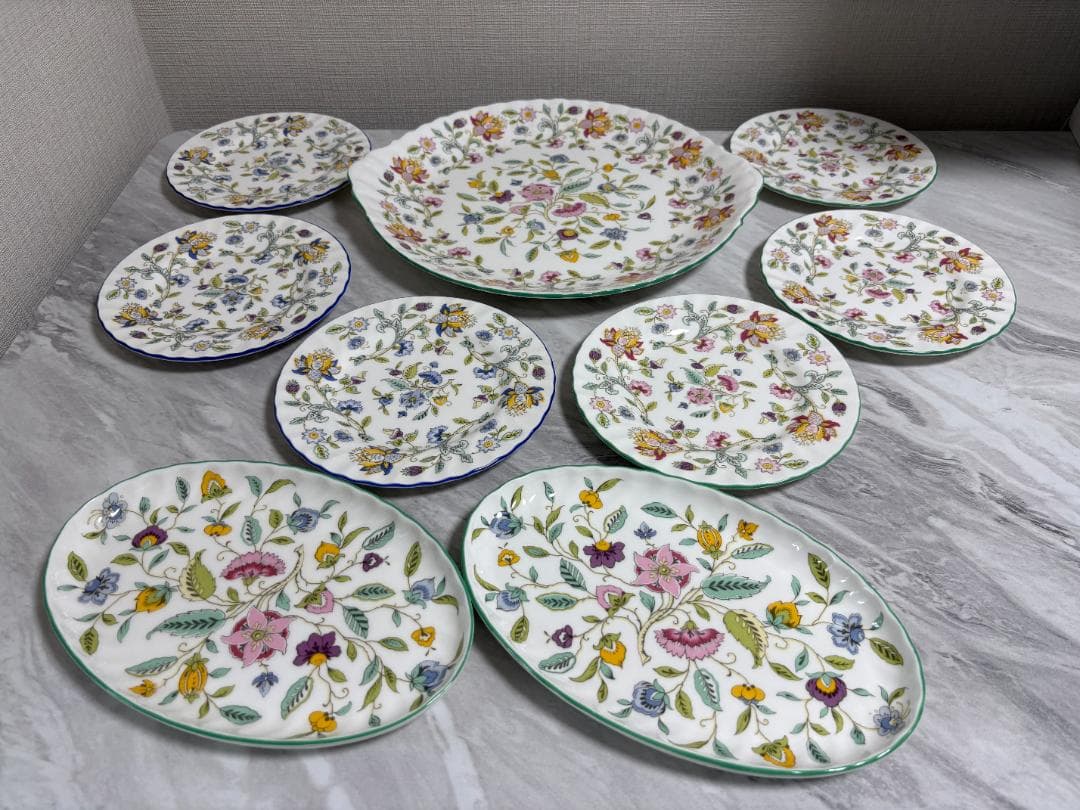 MINTON ミントン ハドンホール B&B オーバル プレート セット