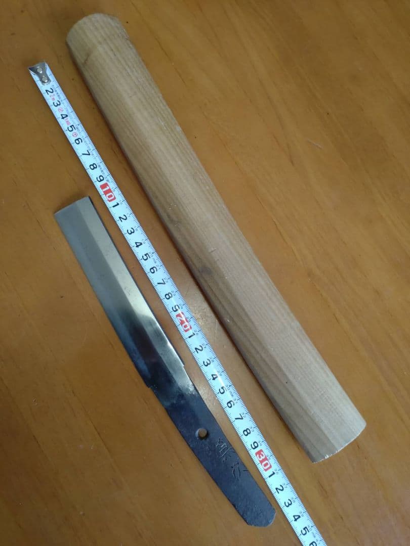 残欠、合法商品　銘(兼次)　直刃紋、竹細工刀、小刀の材料