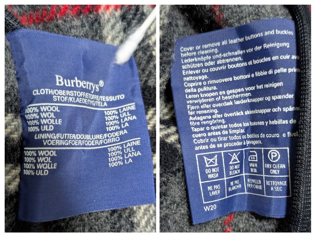 極美品✨ バーバリー ダッフルコート ノバチェック ウール100% グレー