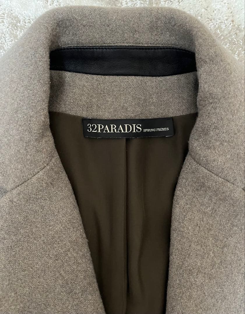 32PARADIS ウールコート198,000円 グレージュ フリー