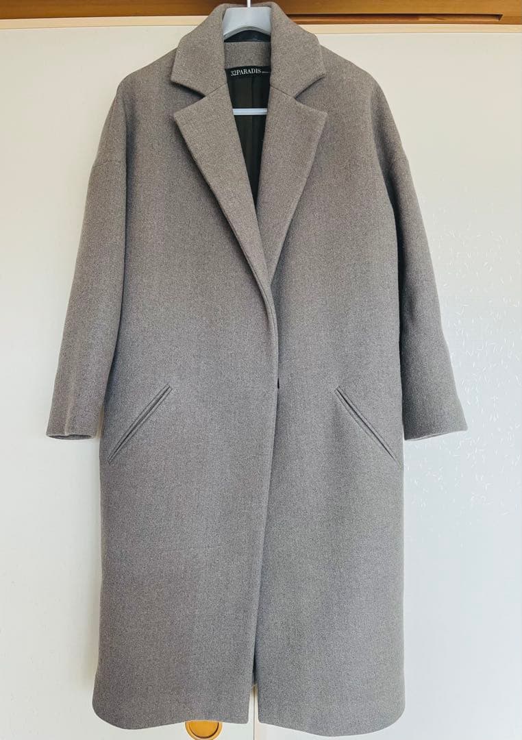 32PARADIS ウールコート198,000円 グレージュ フリー