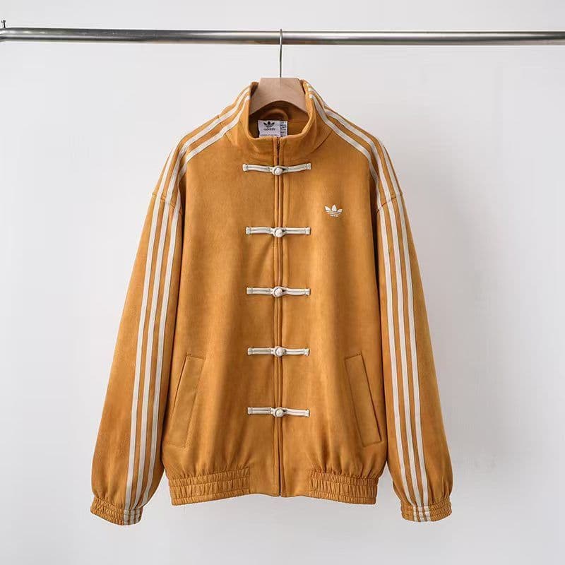 adidas 中国限定 ストライプジャケット イエロー