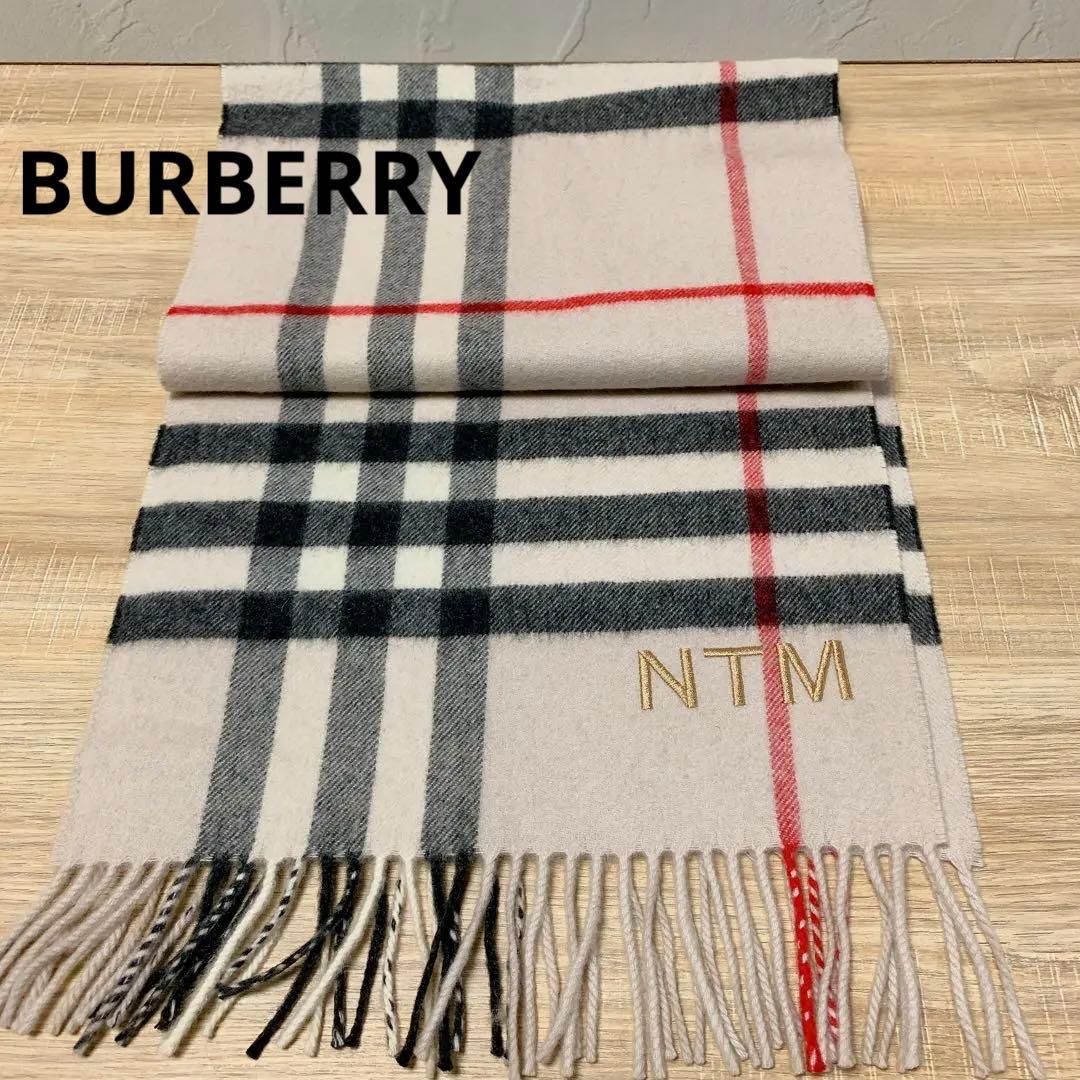 ♡BURBERRY♡バーバリー　マフラー カシミヤ ノバチェック　ユニセックス