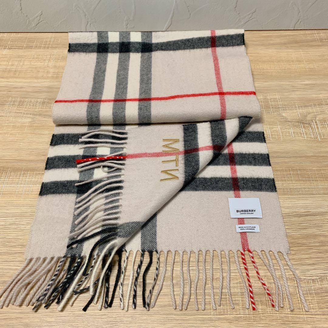 ♡BURBERRY♡バーバリー　マフラー カシミヤ ノバチェック　ユニセックス