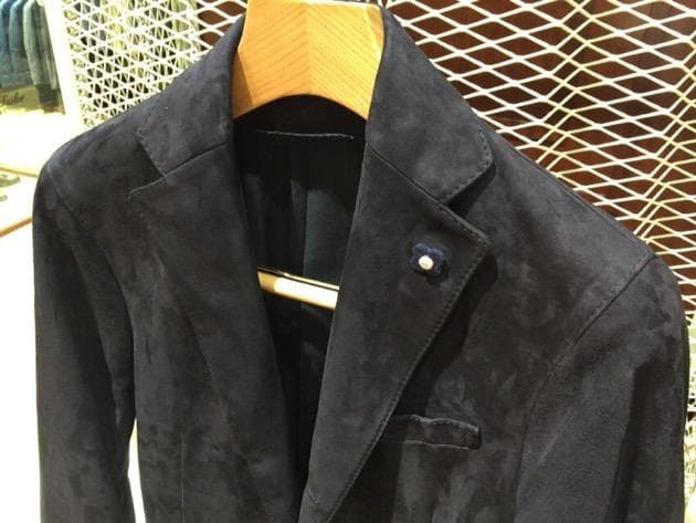 定価12.8万 洒脱 LARDINI ラルディーニ スエード ジャケット 48