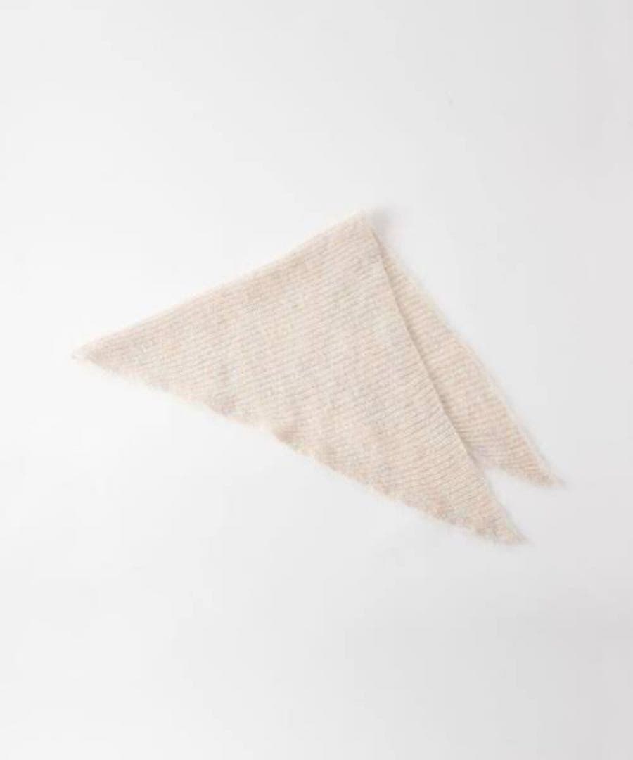 【Steven Alan】トライアングルニットストール_オフホワイト