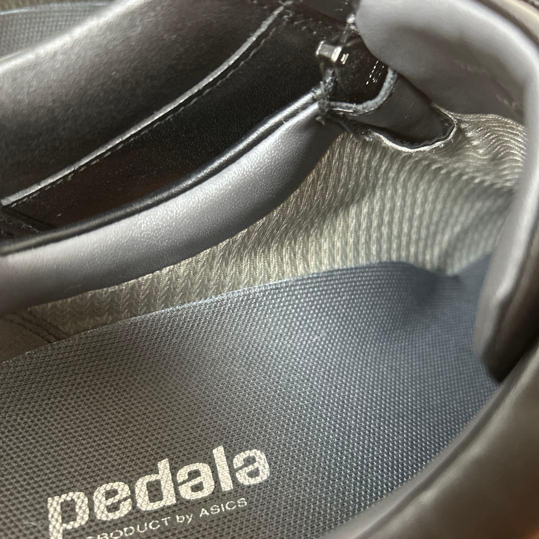 pedala 黒 皮革シューズ