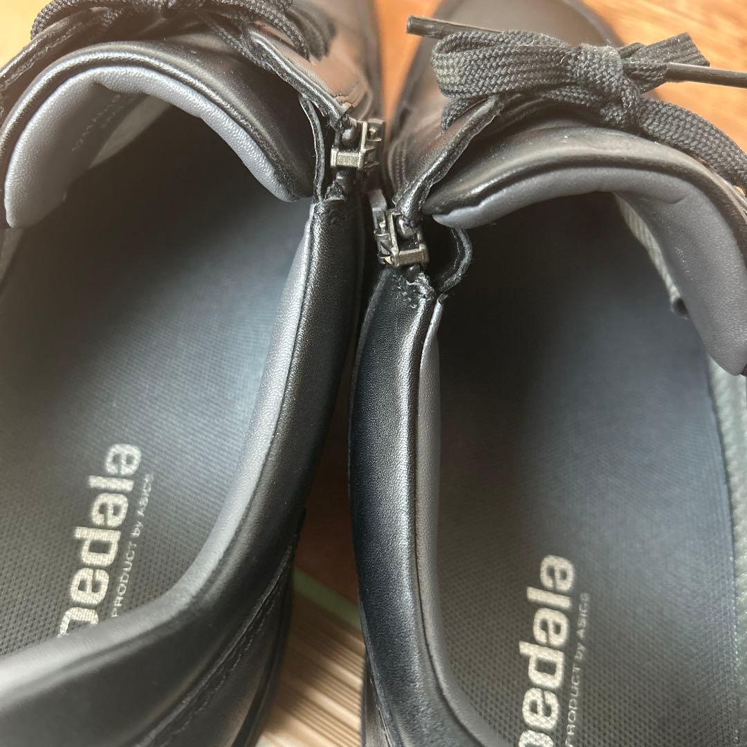 pedala 黒 皮革シューズ
