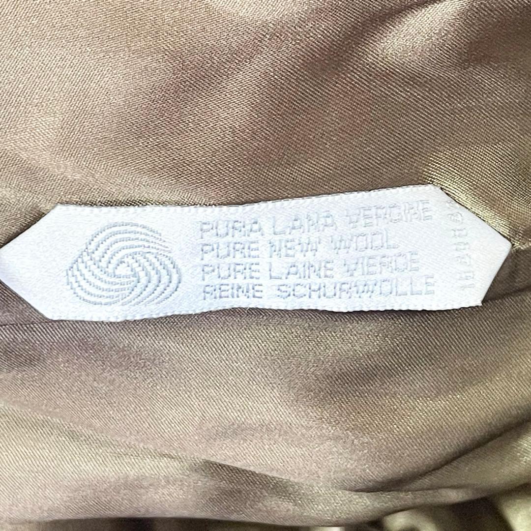 マックスマーラ ウール ロングコート【44】ブラウン 白タグ