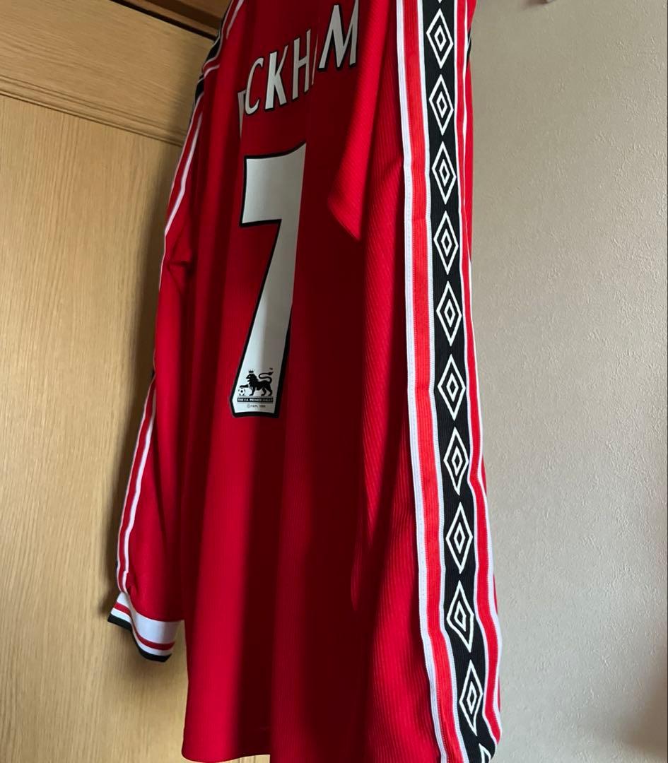 【掲載残り2日！】マンチェスターユナイテッド　98-00 ホームユニ　7背番号