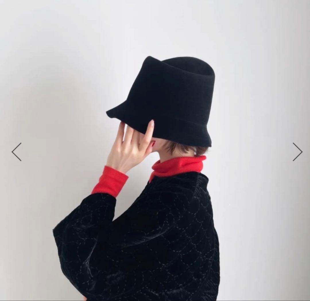 chisaki マウンテンフェルトハット ブラック