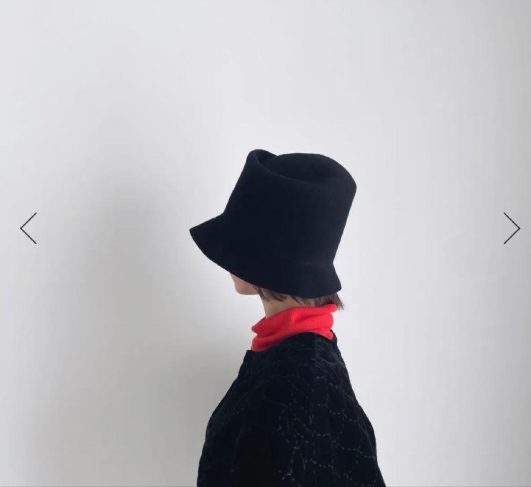 chisaki マウンテンフェルトハット ブラック