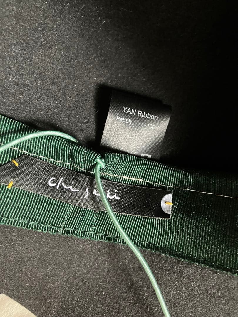 chisaki マウンテンフェルトハット ブラック