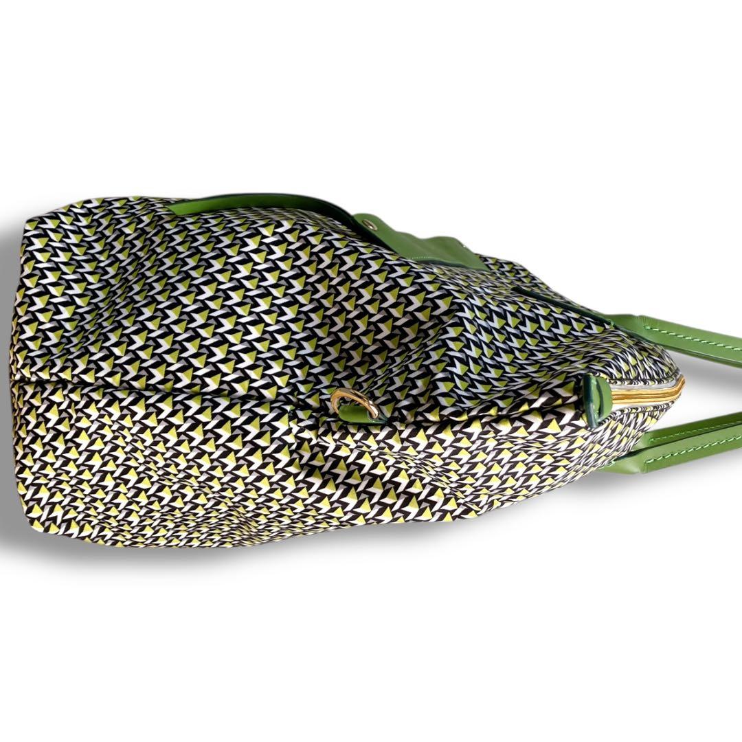 ロベルタピエリ 良品 2way イタリア製 A4収納可 タタミ総柄 トートバッグ