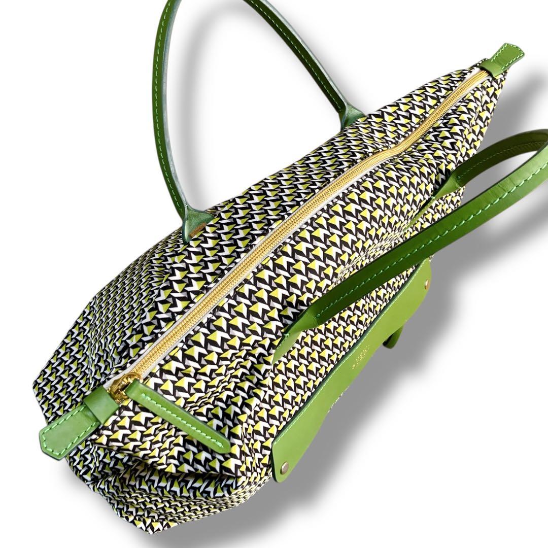 ロベルタピエリ 良品 2way イタリア製 A4収納可 タタミ総柄 トートバッグ