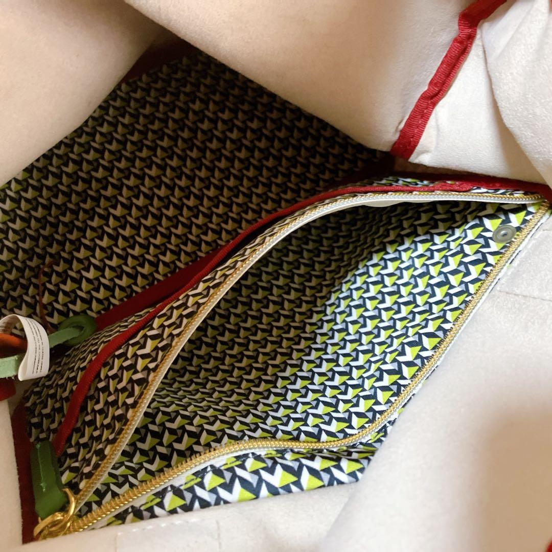 ロベルタピエリ 良品 2way イタリア製 A4収納可 タタミ総柄 トートバッグ