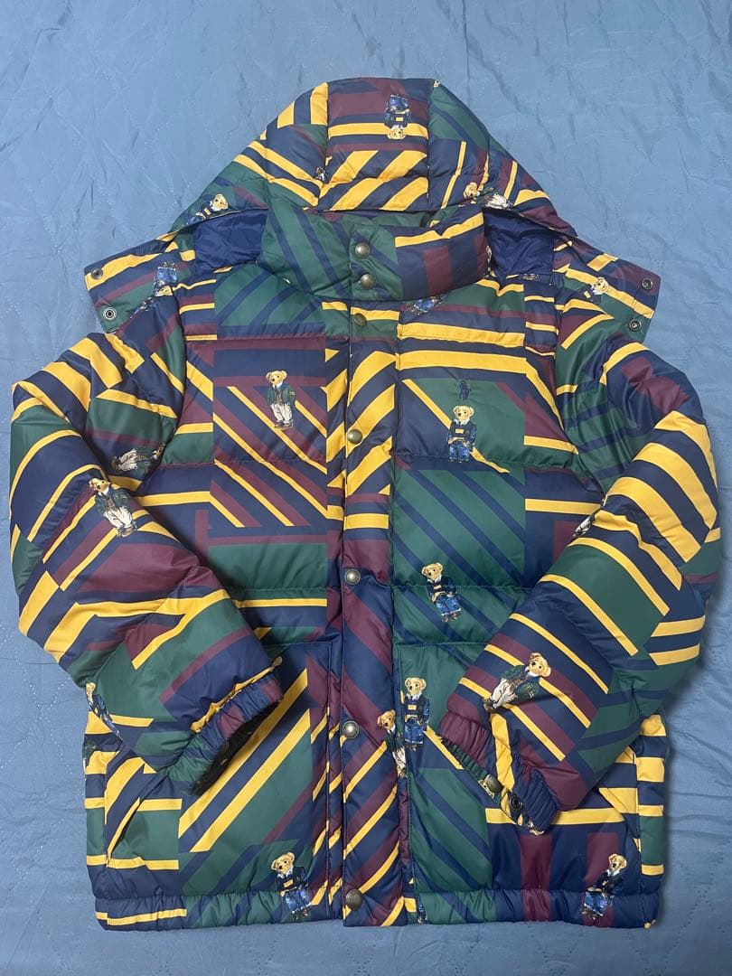 Polo Ralph Lauren ストライプダウン L/G 160㎝ ポロベア