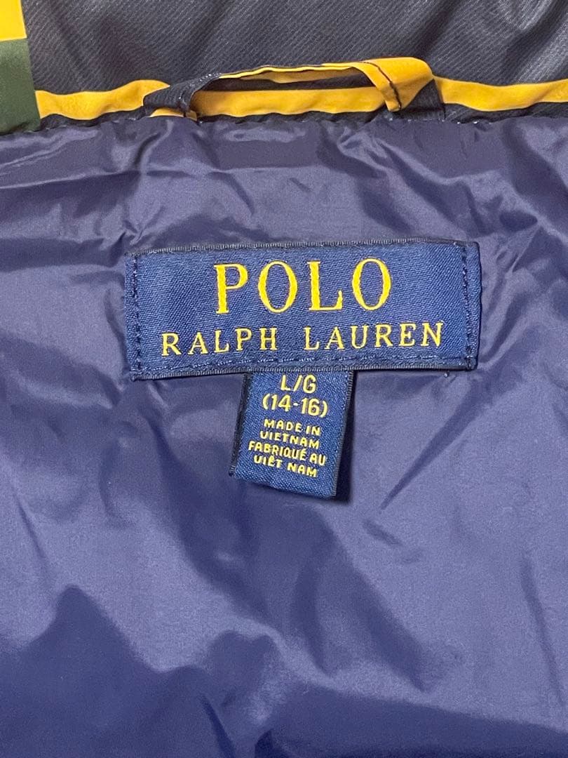 Polo Ralph Lauren ストライプダウン L/G 160㎝ ポロベア