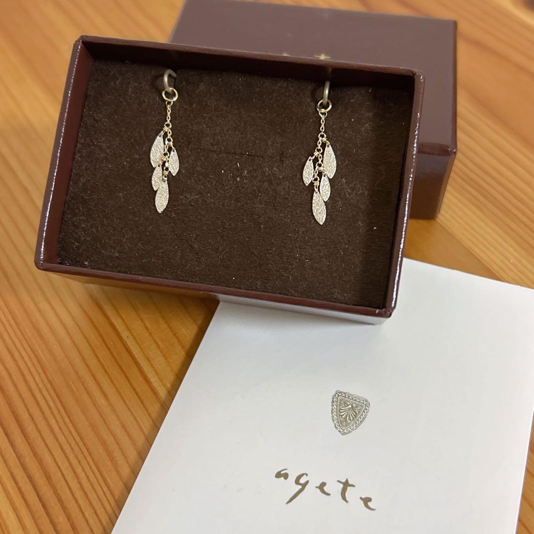 [さくら]agete アガット リーフチャーム