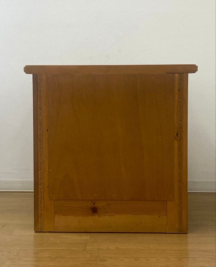 アンティーク カントリー パイン無垢材 チェスト サイドテーブル コンソール