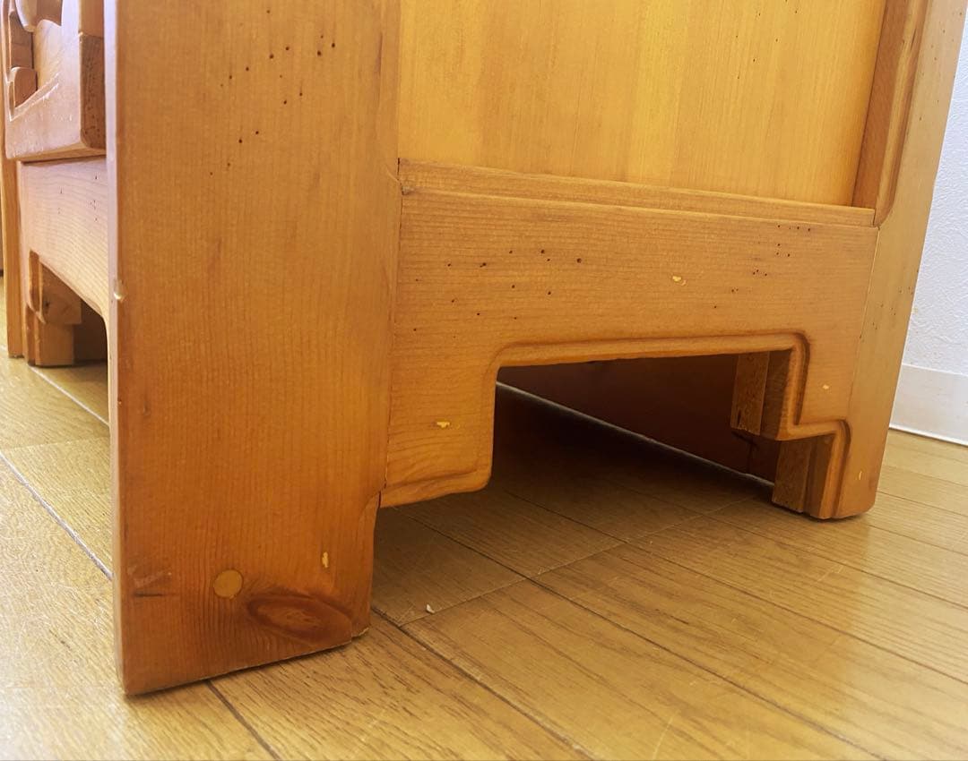 アンティーク カントリー パイン無垢材 チェスト サイドテーブル コンソール