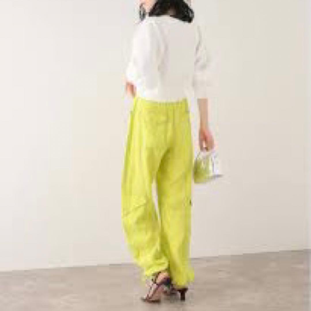 GANNI / ガニー　イエロー　パンツ　ハイウエスト　ポケット