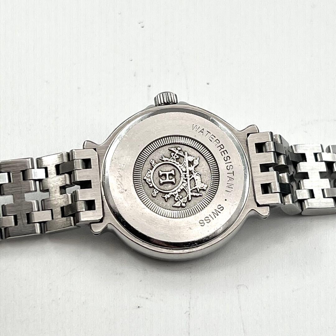 希少✨　エルメス　キャリック　シルバー　レディース　Hベルト　ホワイト　ローマ