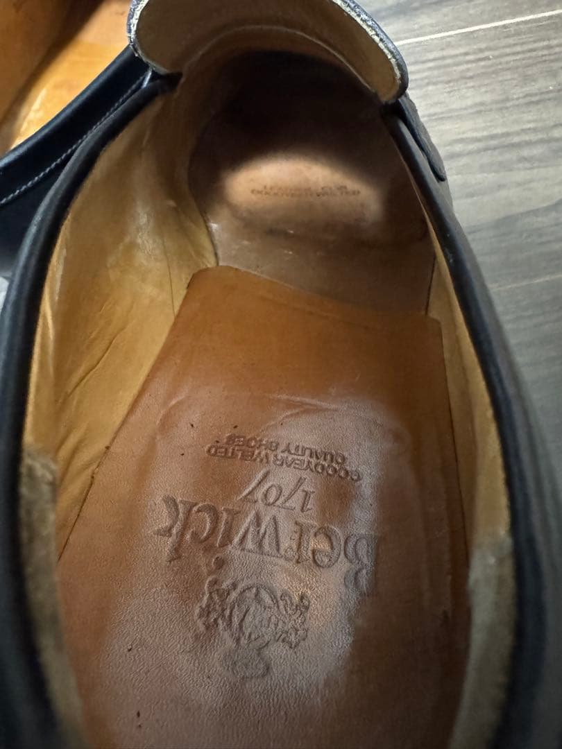 バーウィック Berwick 1707 ローファー ブラック　サイズ10