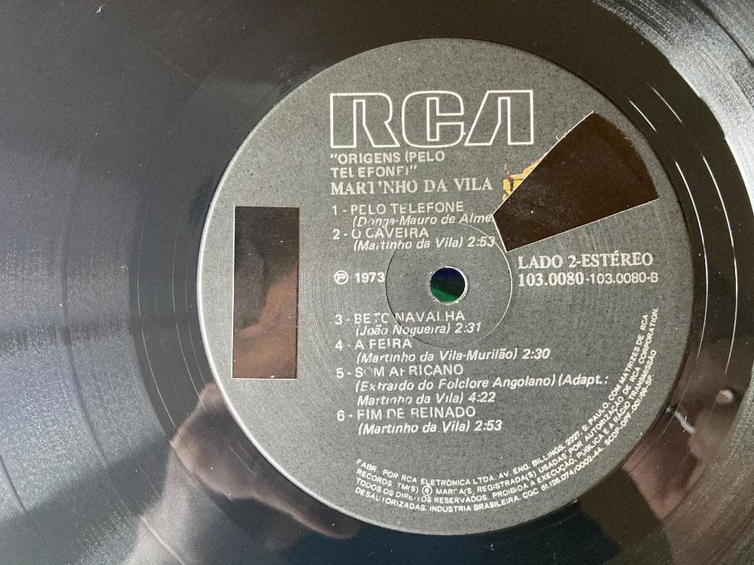 洋楽 Martinho da Vila / Pelo Telefone