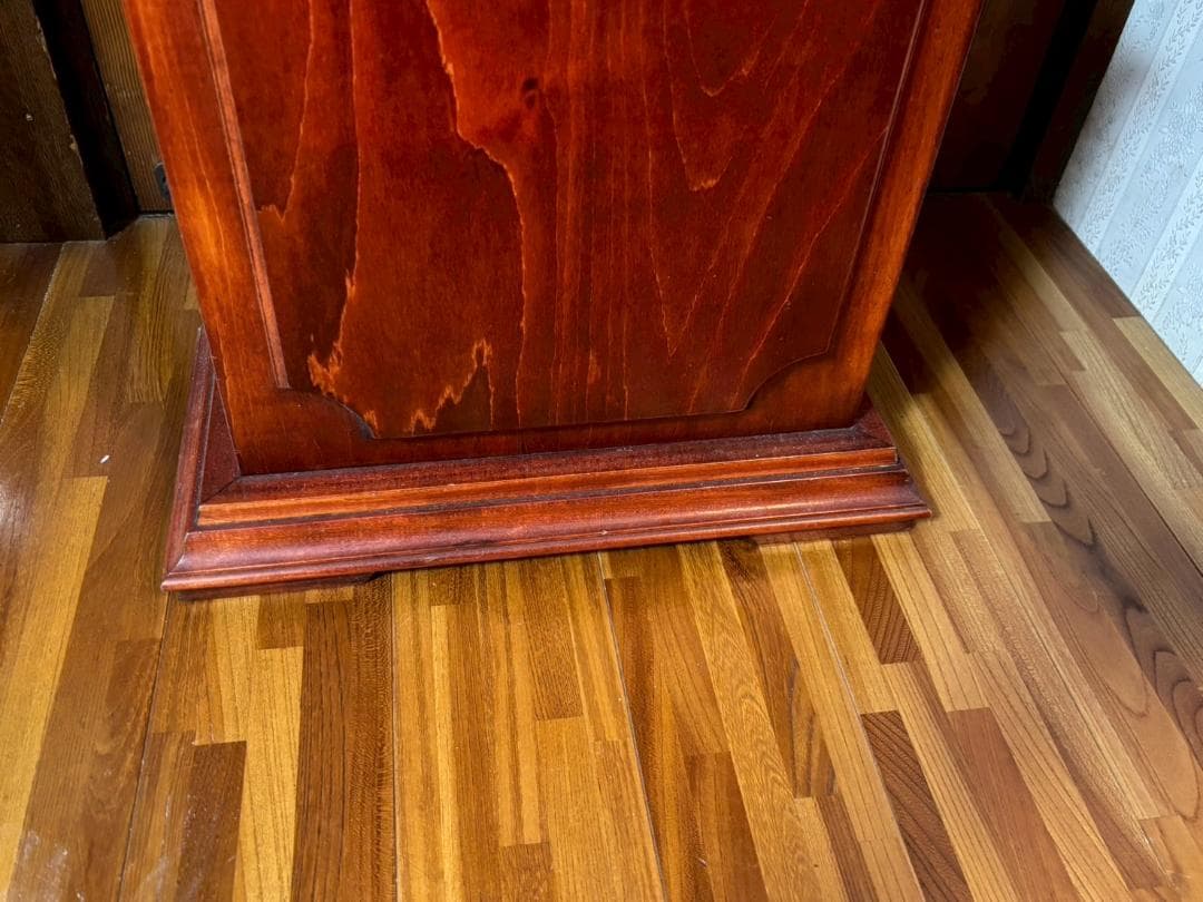 柱時計　振り子時計　Tempus Fugit　ホールクロック　アンティーク