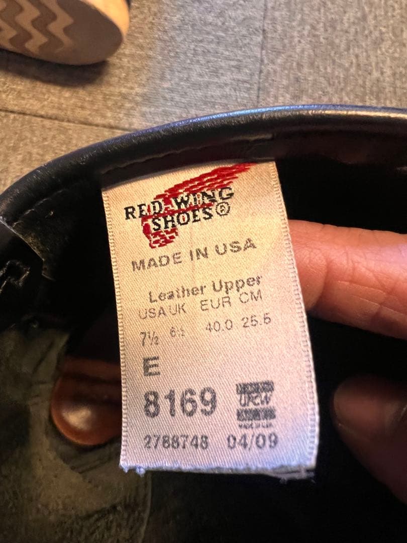 レッドウイング　REDWING ブーツ　ブラック