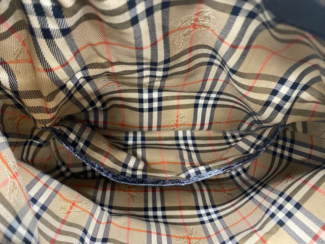 BURBERRY バーバリー 巾着バッグ ショルダーバッグ ブラック 箱付き