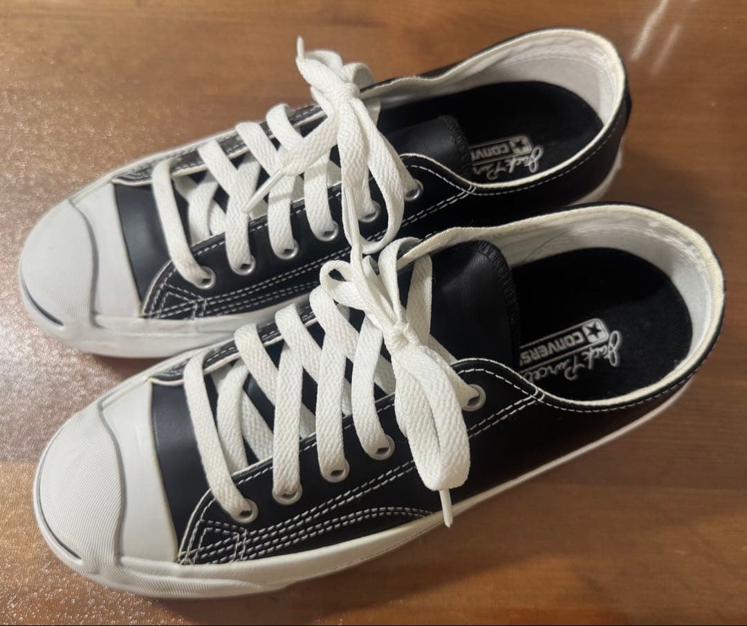 ソルティガ出品　ブラックスニーカー コンバース 廃盤