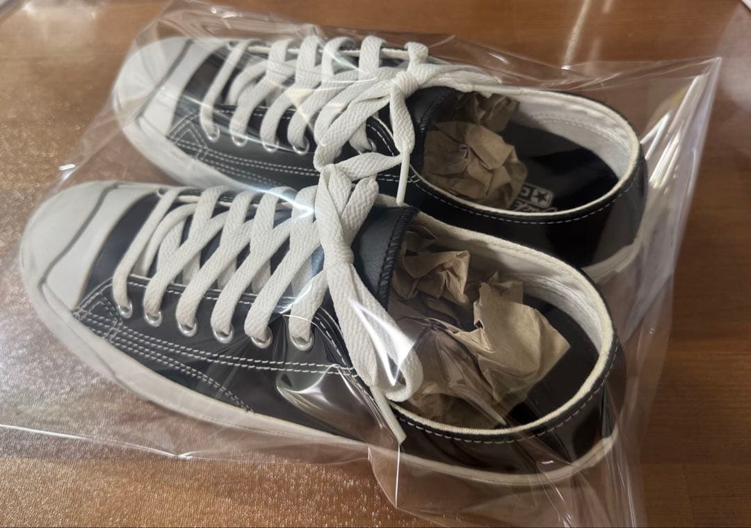 ソルティガ出品　ブラックスニーカー コンバース 廃盤